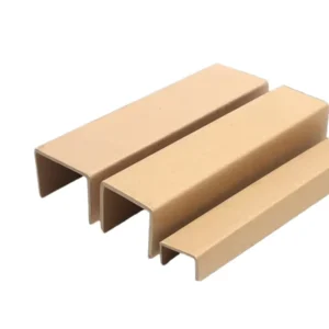 FSC-Certified Eco-Friendly Kraft Paper U-Shape Corner Protector, 100% Recyclable Shock-Resistant Channel Edge