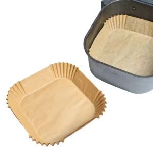 Factory 100pcs/Bag Disposable Air Fryer Paper Liner Set, Non-Stick Food Grade Roasting Paper Pads