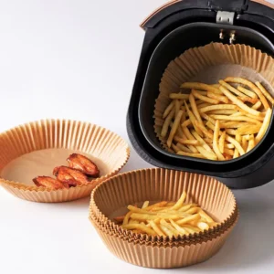Factory 7.9 Inch Disposable Paper Liner for Air Fryer 100pcs Baking Parchment Paper Liners for Cake Snack Bread