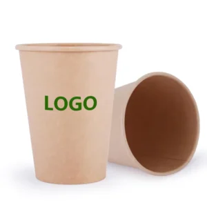 Factory 8 Oz Custom Logo Printed Single Wall Coffee Paper Cups