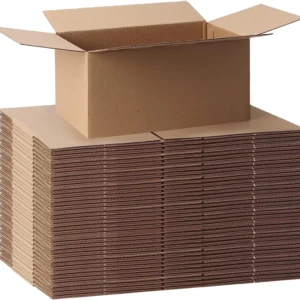 Factory Corrugated Cardboard Shipping Carton Boxes, Flat Packed, Small and Large Sizes