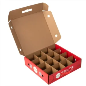 Factory Custom Die-Cut Corrugated Cardboard Divider Grid Insert for Fruit and Wine Bottle Cartons
