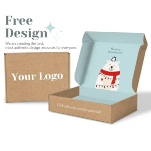 Factory Custom Kraft Paper Biodegradable Mailing Box for Clothing Transportation Packaging