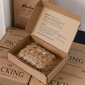 Factory Custom Kraft Paper Corrugated Tear Strip Self-Sealing Mailer Shipping Box