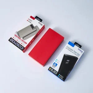 Factory Custom Power Bank Packaging Box with Hook and Sliding Drawer Design