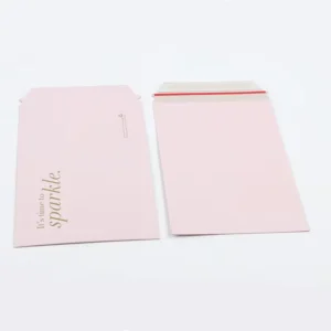 Factory Custom Print Self-Seal Sturdy Cardboard 6×8 Inch White Rigid Flat Mailers for Photos and Documents