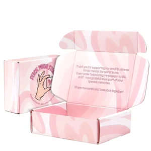 Factory Custom Printed Cosmetic Corrugated Mailer Shipping Box with Logo