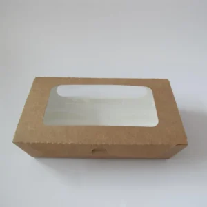 Factory Custom Recyclable Paper Boxes with Clear Window and Four-Color Logo Printing for Candle, Wallet and Photo Frame Packaging