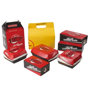 Factory Custom Recyclable Printed Fried Chicken Takeaway Packaging Box