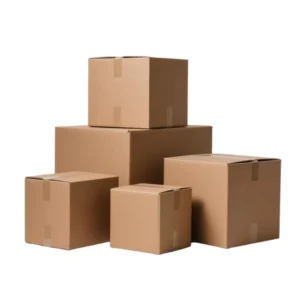 Factory Custom Recycled Corrugated Cardboard Foldable Shipping Boxes, 50 x 40 x 40, Glossy Lamination