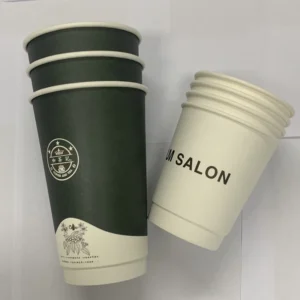 Factory Direct 8oz 12oz 16oz Double Wall Food Grade Disposable Paper Coffee Cups Made from 100% Virgin Wood Pulp for Hot Drinks