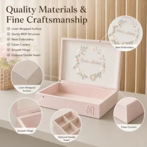 Factory Direct Colorful Printed Rigid Paper Box with Insert Recyclable MDF Box for Craft Holiday Gifts