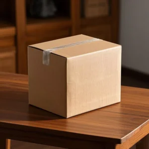 Factory Direct Corrugated Paper Carton with Handle, Recycled Cardboard, Custom Logo