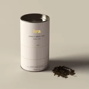 Factory Direct Custom Printed Eco Friendly Biodegradable Food Grade Paper Packaging Dual Metal Lids Tea Paper Tube