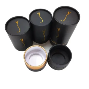 Factory Direct Custom-Printed Food-Grade Kraft Paper Tube Canisters for Tea, Loose-Leaf Tea, and Protein Powder