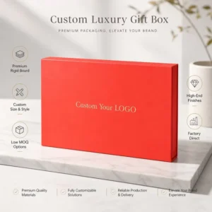 Factory Direct Customized Rigid Paper Wine and Chocolate Gift Box, Embossed, Glitter, Ribbon Pull Tab