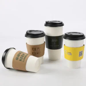 Factory Direct Disposable Thickened White Card Corrugated Paper Cup Set PE Coated for Hot Cold Milk Tea Soybean Coffee for Food