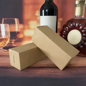 Factory Direct Recyclable Corrugated Kraft Wine Carrier Box and Paper Bag for Winery Promotions and Tastings