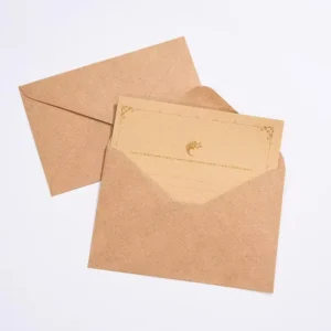 Factory Direct Sale Solid Color Kraft Paper Small Envelopes Multiple Specifications Holiday Greeting Card Envelope