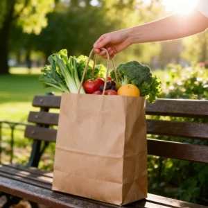 Factory Direct Supply Kraft Paper Bags Bulk Eco Friendly Brown Coffee Takeaway Bags for Cafes