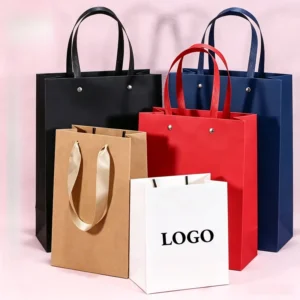 Factory Direct Thick Paper Shopping Bags Custom LOGO Tote Bags