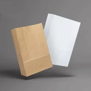 Factory Disposable Brown White Open Top Greaseproof Material Sandwich Burrito Takeaway Packaging Kraft Paper Bag