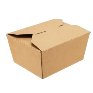 Factory Disposable Leakproof Kraft Paper Food Delivery Box with Customization Service