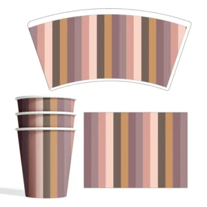 Factory Disposable Paper Cups Food Grade PE Coated 100% Virgin Pulp Recyclable and Biodegradable