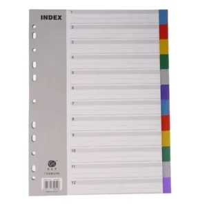 Factory Eco-Friendly Popular A4 5-Tab Manila Bright-Color Pressboard Index Paper File Divider Folder for Office Money