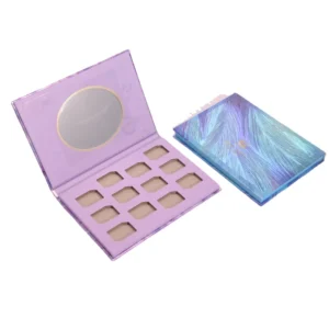 Factory Eyeshadow Palette Packaging Private Label Customized logo Eyeshadow Jewelry Box with Mirror