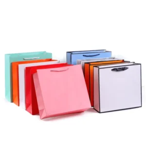 Factory High Quality Garment Paper Bag Luxury Shopping Gift Tote Paper Bag With Logo