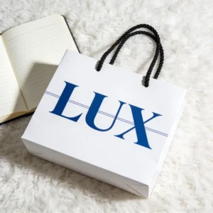 Factory High Quality New Design Bulk Order Low MOQ Biodegradable Shopping Paper Bag for Fashion Store Use