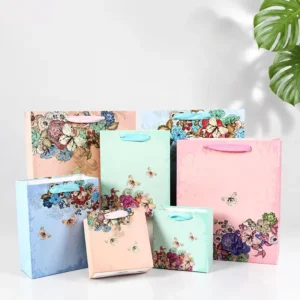 Factory Holiday Gift Carry-Out Food Paper Bags with Customizable Colors and Sizes for Packaging