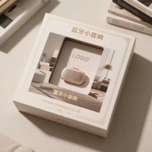 Factory OEM Windowed Kraft Paper Carton Box with Printed Logo for Headphones, Watches and Electronic Accessories