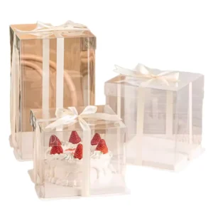 Factory Price Custom Logo Card Paper Cake Box 8x8x9 and 12″ Recyclable and Good Quality for Food Manufactured by Supplier