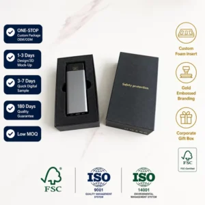Factory Price Custom Luxury Black Gift Box Recycled Materials Mobile Phone Packaging Rigid Paperboard with Logo