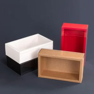 Factory Recyclable Clear Window Drawer Paper Boxes for Display and Packaging