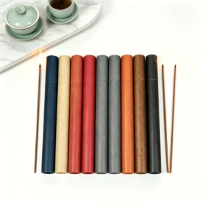 Factory Reusable Eco friendly Custom Colored Paper Tube Incense Packaging Scented Chopstick Candle Strip Craft Paper Packing Box