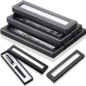 Factory Transparent Window Plastic Gift Pen Box for School and Office Use