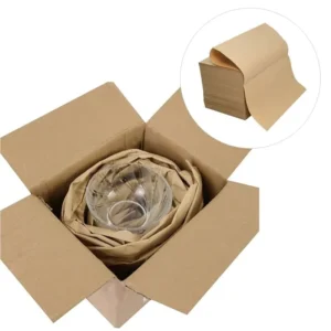 Fanfold Single Side Biodegradable Craft Paper Starch Coated Void Filling and Cushioning