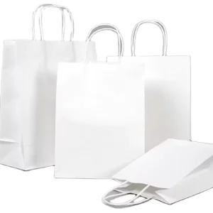 Fast Food Takeaway Kraft Paper Bags Biodegradable Disposable Custom Logo