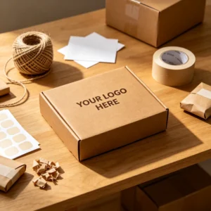 Flexo Printed Brown Corrugated Airplane Mailer Box Custom Logo Tuck Top Carton For Small Business Ecommerce