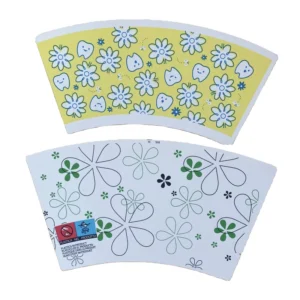 Flexo Printed Paper Cup Fan Ready for Cup Production