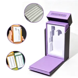 Flip-Top Gift Box with Replaceable EVA Foam Insert and Inner Tray