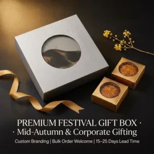 Flowing Sand Gift Box Circular Die-Cut Window Packaging for Festival