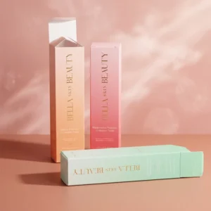 Foldable Beauty Box with Protective Inner Tray and CMYK Printing