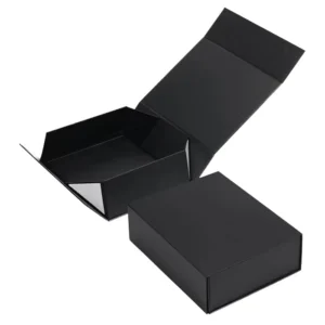 Foldable Cardboard Magnetic Gift Box, Flat-Foldable Collapsible Packaging