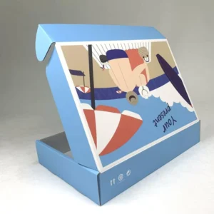 Foldable Corrugated Paper Cardboard Mailer Box for Socks with Custom Logo, Custom Color, and Sponge Matt Lamination