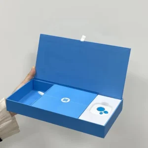 Foldable Handmade Rigid Paper Gift Box with Custom Foam Insert for Electronic Devices