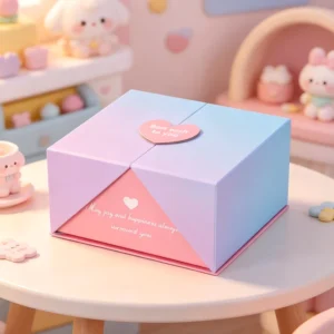 Foldable Hardcover Gift Paper Box with Magnetic Cardboard Packaging